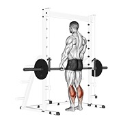 Ridicare de gambe, în picioare, la aparatul Smith